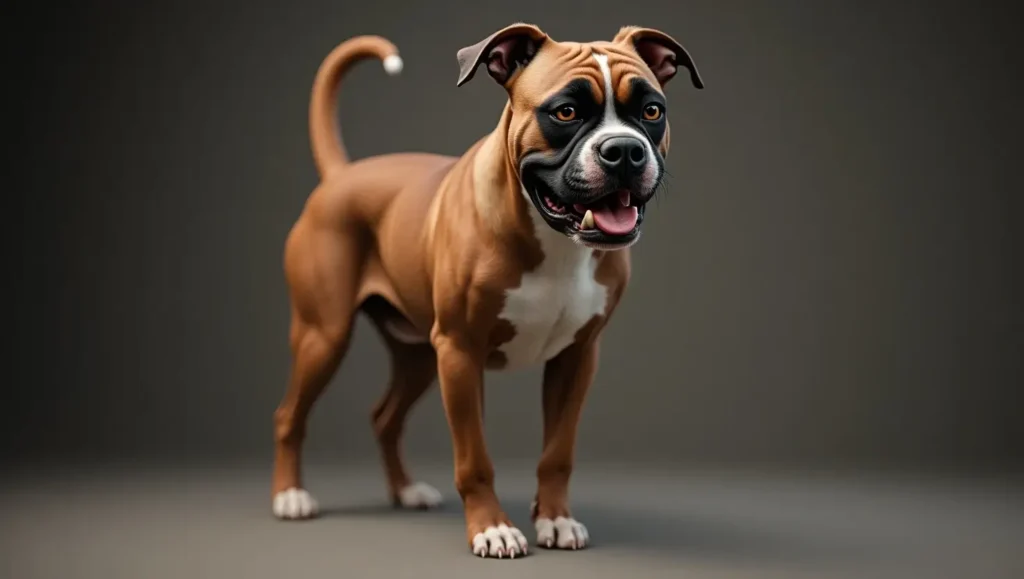 Boxer dog showing energy and strength among the most dangerous dog breeds.