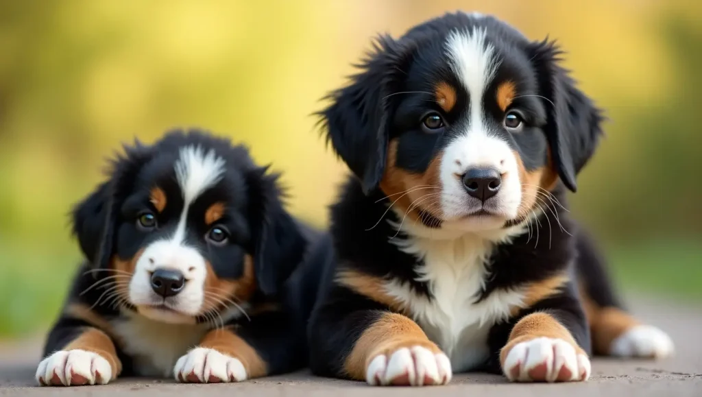 Whizpet's expert research on Bernese Mountain Dog puppies, highlighting their lovable and charming personalities.